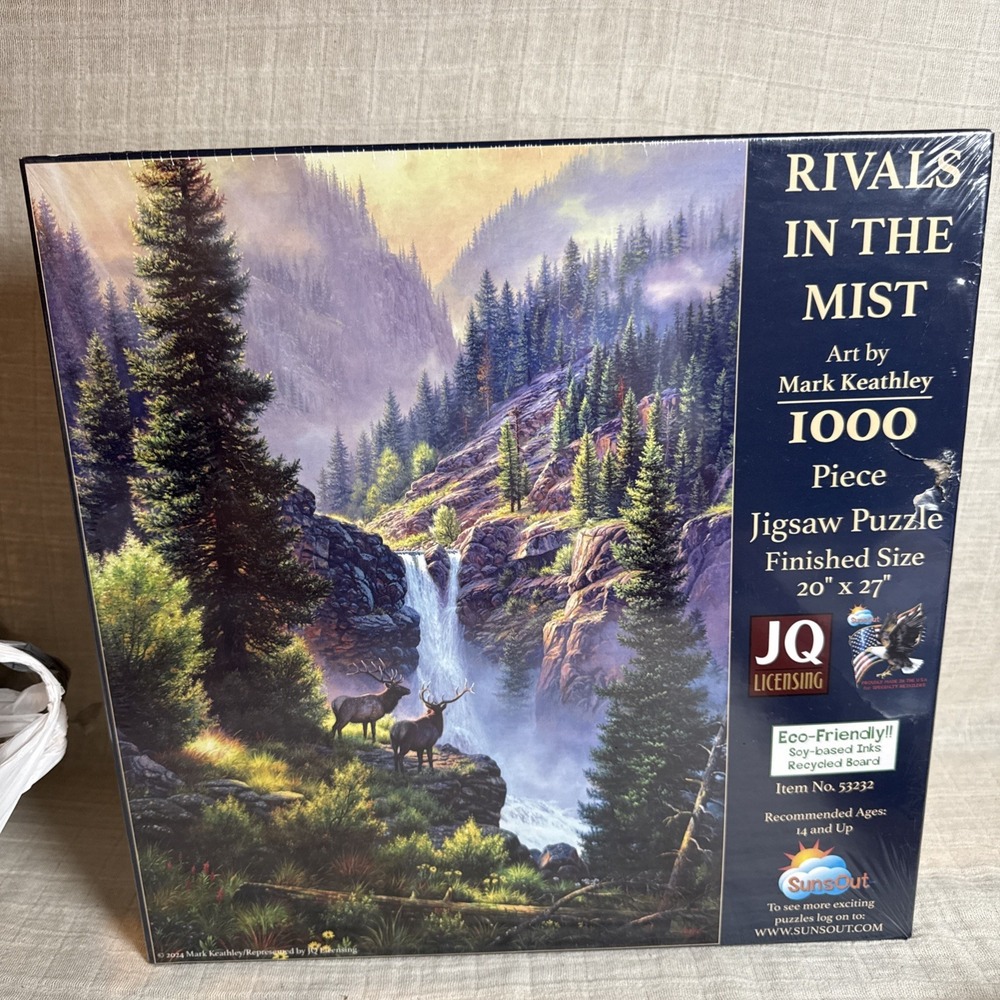 SunsOut Rivals In The Mist 1000 Piece Puzzle 20"x27" Art by Mark Keathley #53232